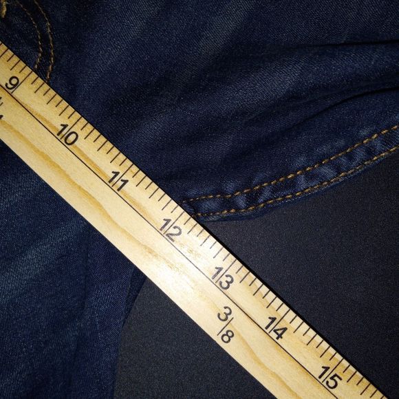 Signature Levi Strauss Jeans S51 Straight Size 36X34 (Actual 36X33.5") Dark Wash - Picture 15 of 15